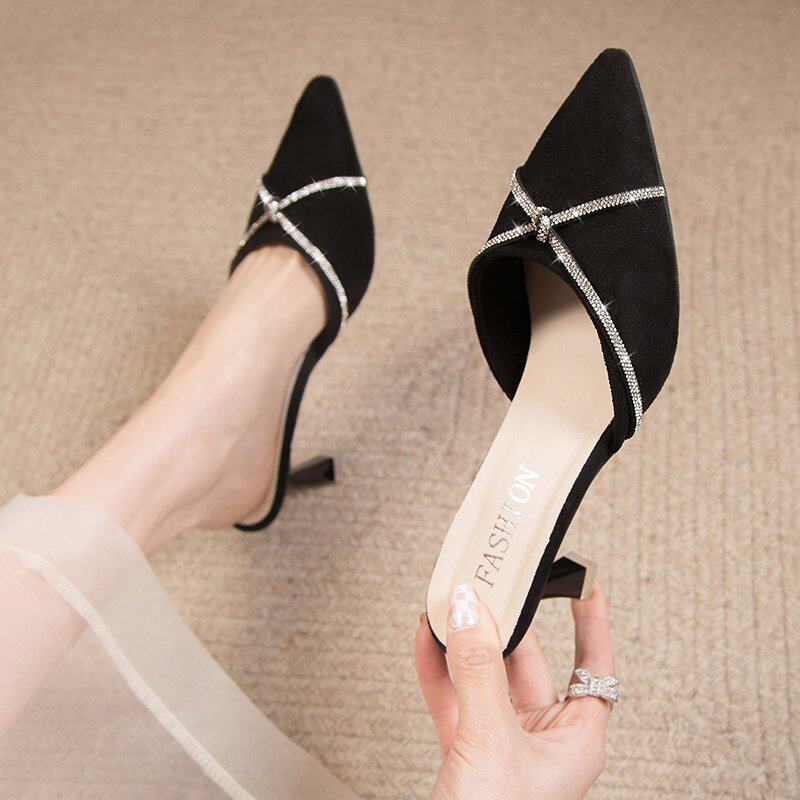 半拖高跟鞋气质