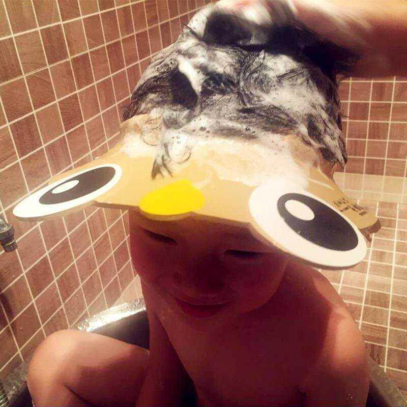 中大童_儿童洗头帽宝宝防水护耳婴儿洗头发中大童洗澡洗浴小孩洗发