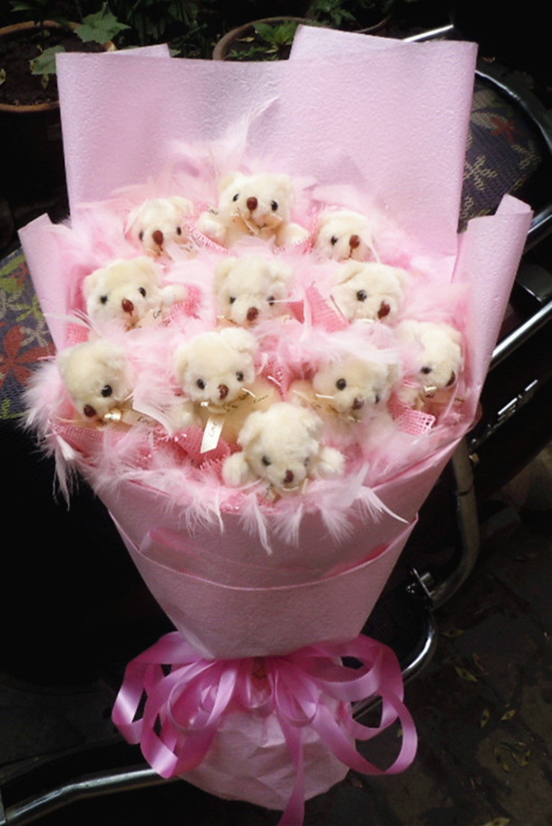 小熊花束礼盒 生日 泰迪熊