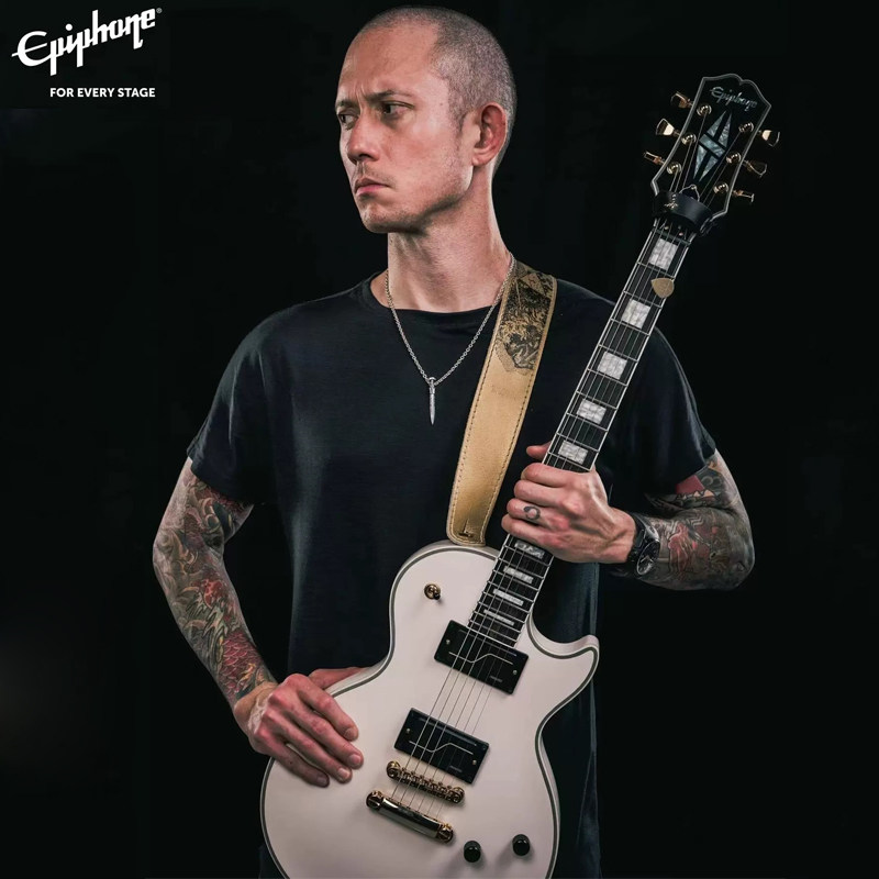 epiphone依霹风matt heafy lp custom签名款fishman六/七弦电吉他