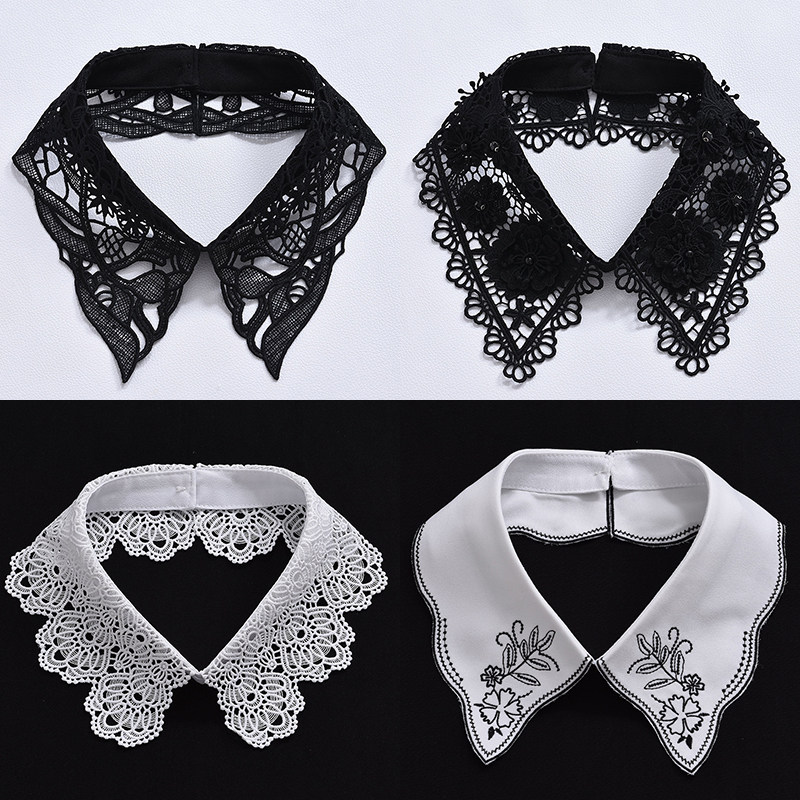 瑞丽花边中国风衬衫假衣领女百搭装饰假领子单独衣服领子配饰脖套