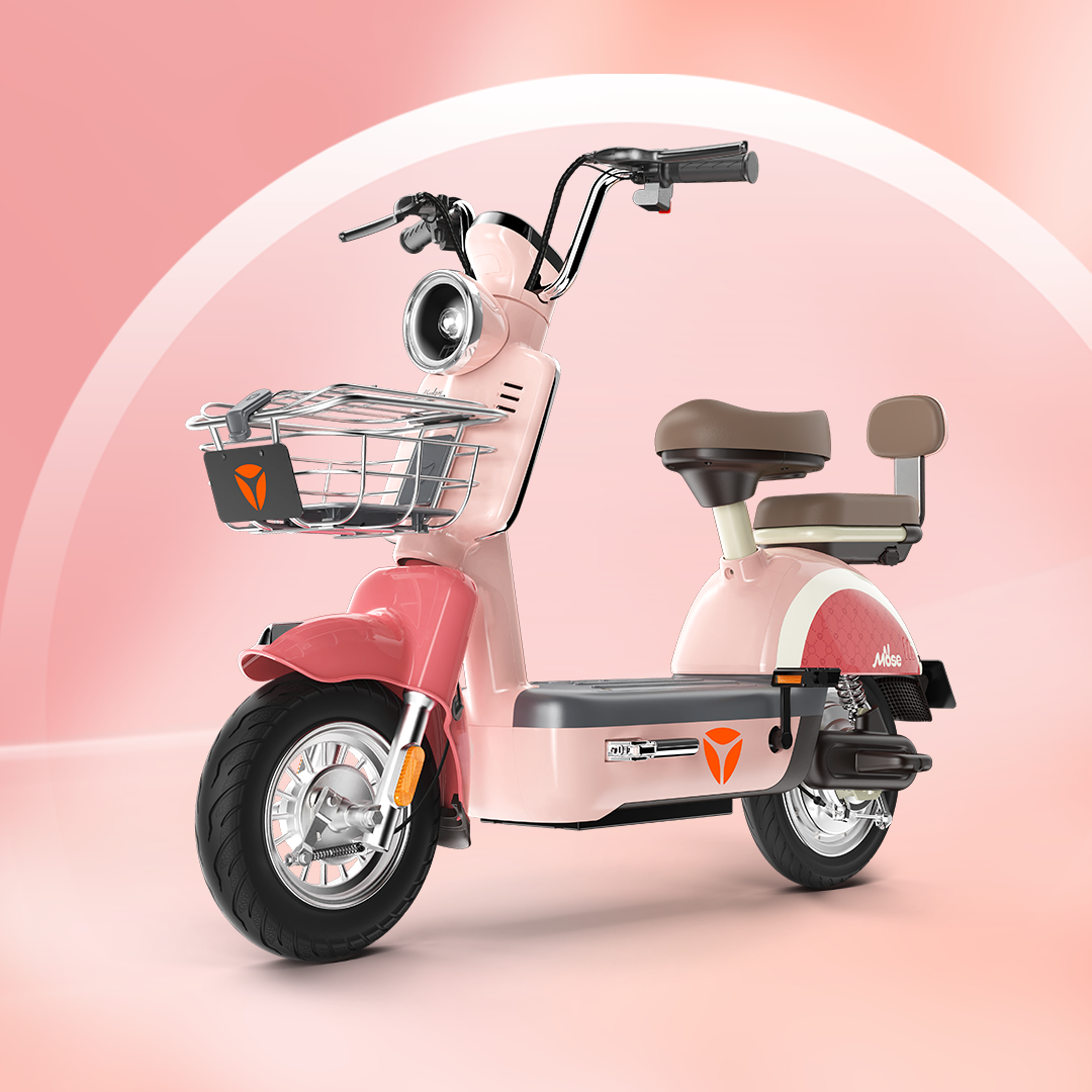 复古雅迪电动车松露国标车大电池真空时尚电瓶车电动自行车电动自行车