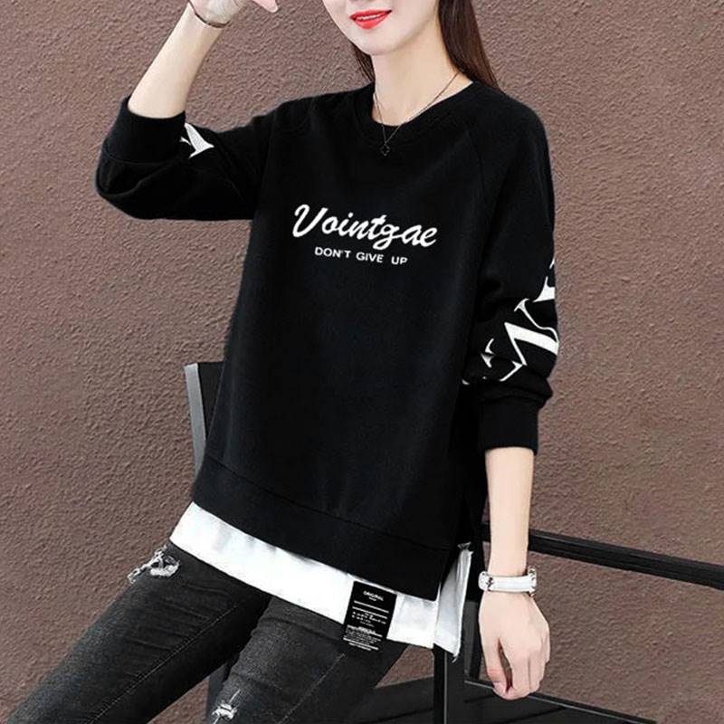 高端女士卫衣秋假两件女2022新款时尚外套潮大码女装宽松长0818m|ruв категории Женская одежда, женской одежды - от Buy2taobao.com для оказания профессиональной услуги покупки агента Taobao