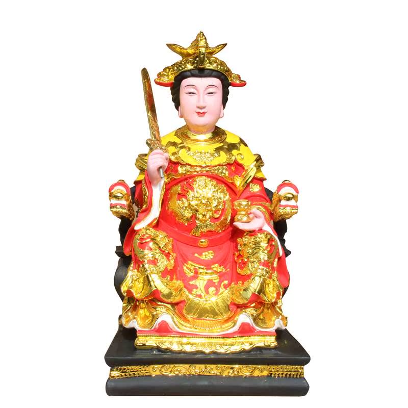 三圣母神像树脂佛1像王母娘娘佛堂泰寺居家供奉庙摆件山奶奶米6i