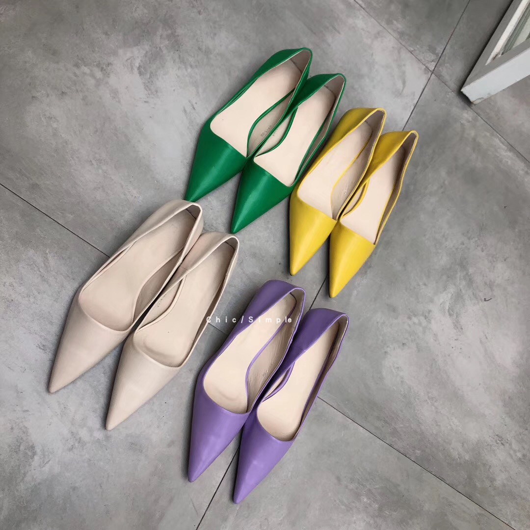 JUAN 2020 New fall the republic of korea|Europe station Tip kitten Single shoes Gold high heels whitein the Women's Shoes, Low shoes category - from Buy2taobao.com to provide professional Taobao agent buy service