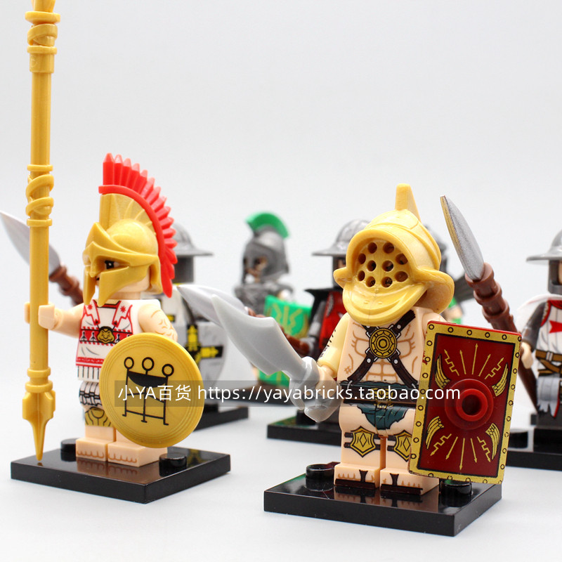 乐高古代罗马士兵中世纪城堡人仔骑士石军团拼装战争积木已售17￥68折