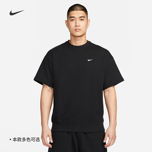 耐克/NIKE男子运动休闲透气法式毛圈圆领短袖T恤DX0881-010-100