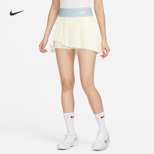 耐克/NIKE女子运动训练休闲速干褶裥网球短裙半身裙HF6596-134