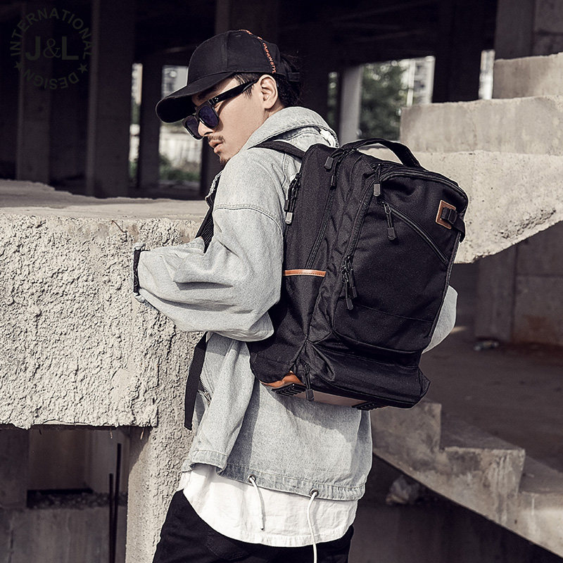 笔记本背包男商务男士双肩包男出差必备潮男大容量旅行包学生书包