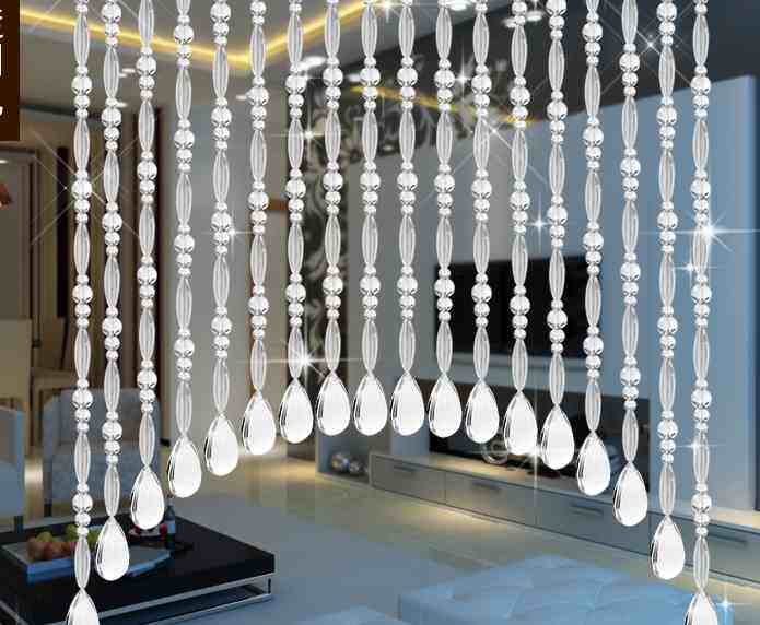 又见一帘幽梦场景帘绝美少女水晶珠帘新款门帘隔断挂帘子玄关帘