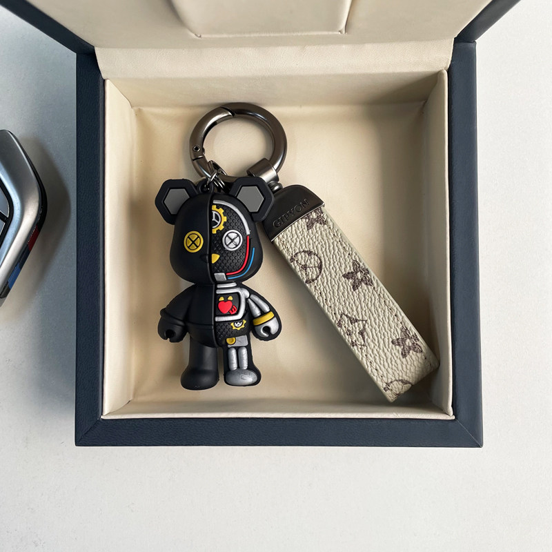 lv&gedete 机械熊汽车钥匙扣挂件背包挂饰男女适用奔驰宝马钥匙链
