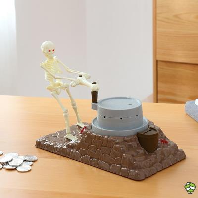 骷髅头存钱罐图片