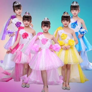 环保服装儿童时装秀女童垃圾袋环保衣服幼儿园六一亲子创意演出服