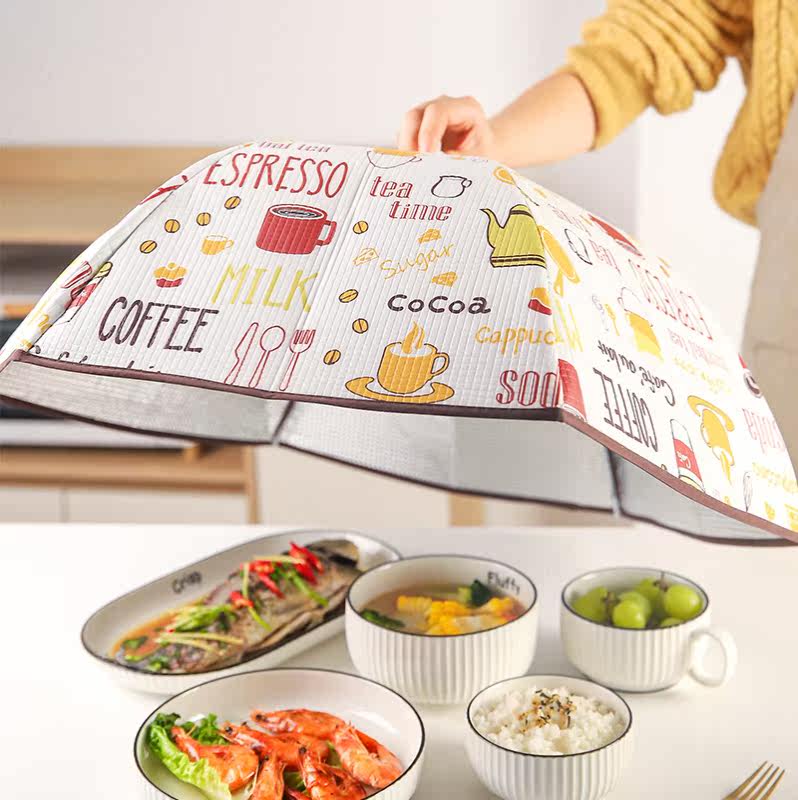 冬天饭菜保温神器罩菜冬季加厚可折叠盖菜罩新款饭罩子台罩食物罩