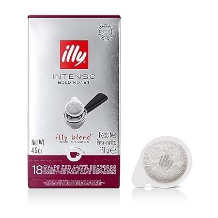 Illy E.S.E. Pods Coffee， Bold Roast， 18 Pods， 4.6 Oz