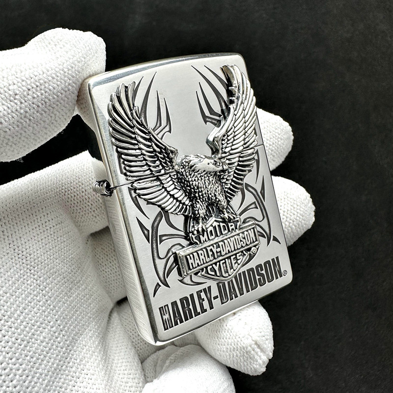 13年老店之宝zippo打火机正品日版原版贴章雄鹰zippo
