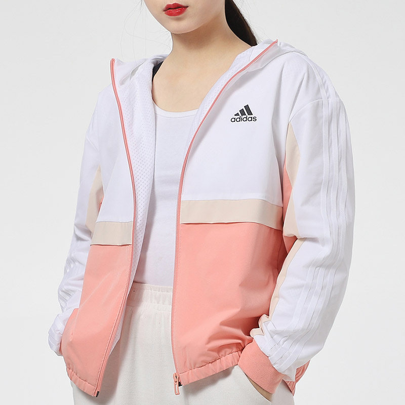 adidas阿迪达斯外套女2021新款官网旗舰正品运动休闲夹克gp0620