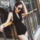 DK2025新款泳衣女连体性感露背小胸聚拢遮肚显瘦温泉比基尼游泳衣