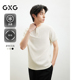 GXG男装凉感珠地网眼短袖T恤亨利领POLLO男25年夏新款#G25D242009