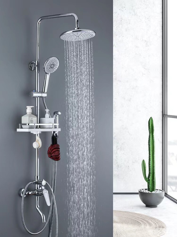 花洒套装家用全铜卫生间浴室淋浴器冷热恒温增压莲蓬喷水龙头