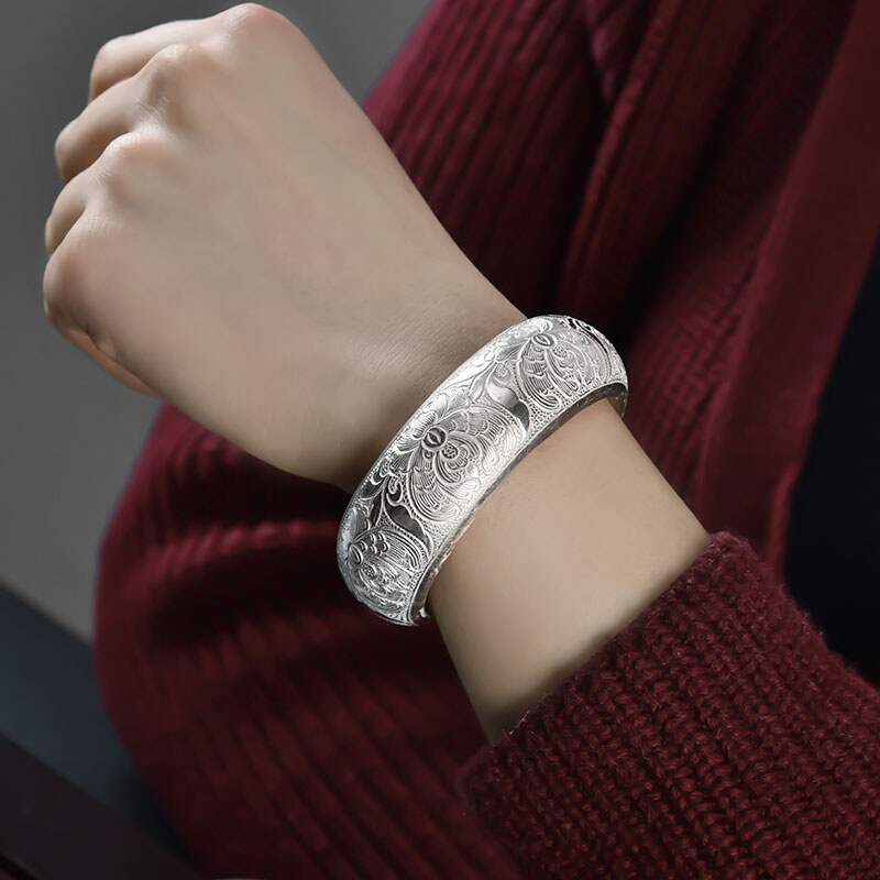 银手镯女纯银年轻款2021新款