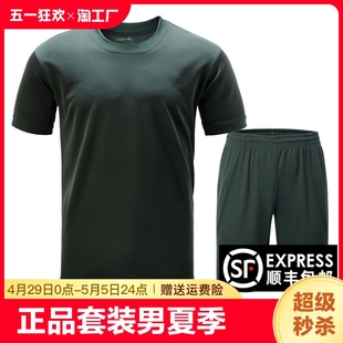 际华3543夏季体能训练服套装男正品体能服短袖t恤男绿体能短裤子