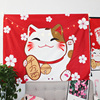 日式招财猫背景布ins房间床头墙壁挂毯客厅DIY家居挂画厨房挂布|ms 日式招财猫背景布ins房间床头墙壁挂毯客厅DIY家居挂画厨房挂布|ms