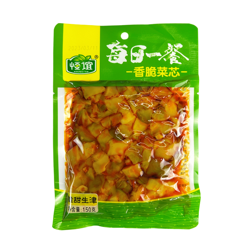 恒谊香脆菜芯150g佐餐配粥下饭面条小菜多味小包装真空装榨菜风味