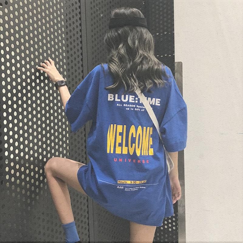 学生韩版bf蹦迪上衣女嘻哈潮ins适合跳舞的衣服女 宽松 爵士新|ruв категории Женская одежда, футболка - от Buy2taobao.com для оказания профессиональной услуги покупки агента Taobao