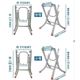 不绣钢折叠桌腿工作台子定制多功能托架钢制台架便携架高折叠腿