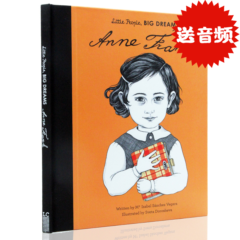 进口原版正版 Little People Big Dream 小人物 大梦想系列 Anne Frank 安妮弗兰克 儿童英文精装图画故事书