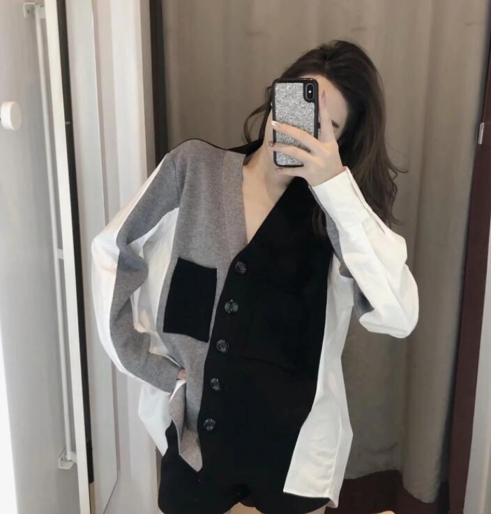 United States spent Error in washing label!Country order ~ oversized Fashionable Mosaic knitting shirt specialin the Women's clothing/Boutique , Shirt category - from Buy2taobao.com to provide professional Taobao agent buy service