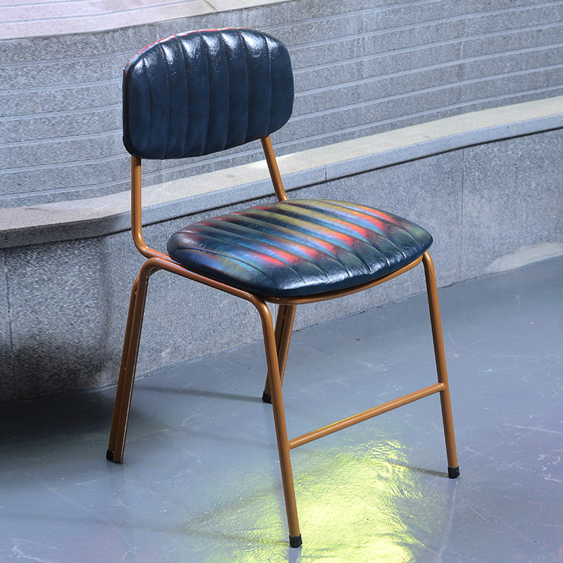 轻奢复古铁艺椅子咖啡厅休闲餐椅铁艺咖啡厅省10元