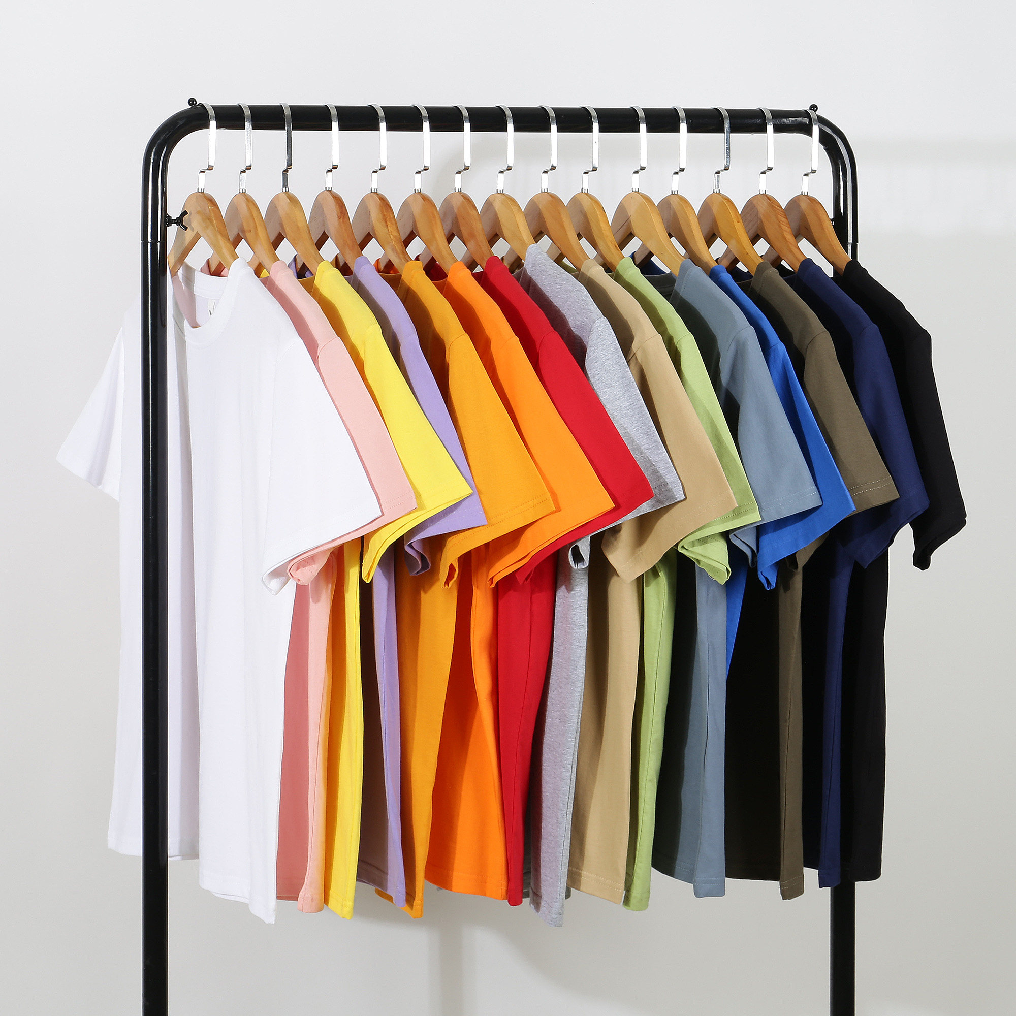 订制短袖t恤定制刻字印字衣服工作服圆领纯棉毕业班服印logo