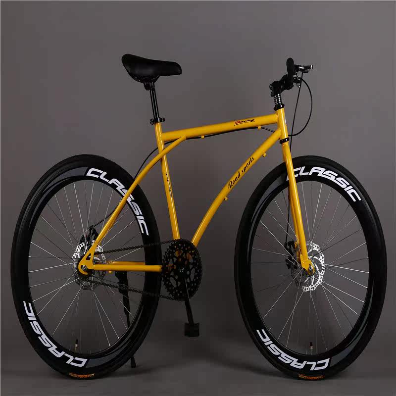 复古自行车 男_死飞双碟刹自行车男复古学生手控前后手刹女式活飞城市