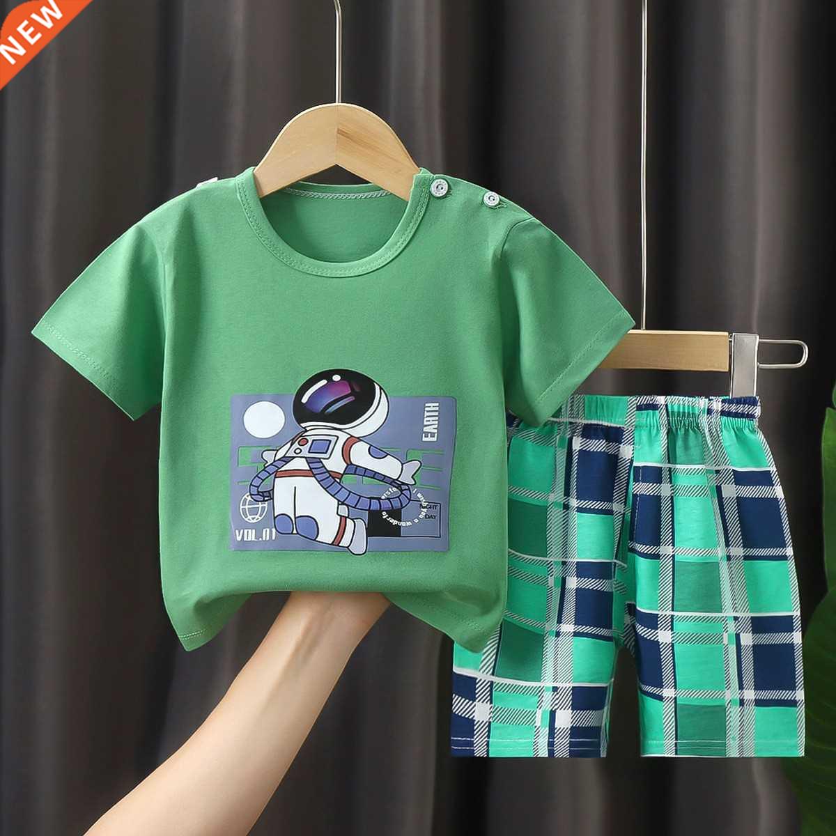 Kids Cool Boy Suer Clothes 2022 Thin Suit Baby Fashion Sho