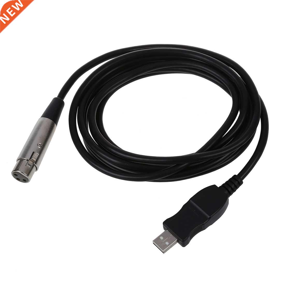 USB Male to  Pin XLR Female Microphone MIC Studio Link Cabl