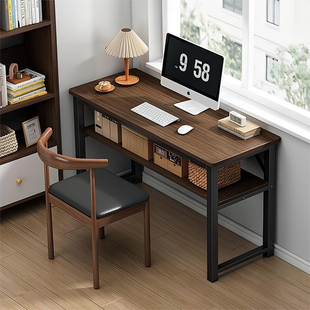长条桌子靠墙窄书桌简易长方形办公桌双人学习桌电脑桌家用工作台
