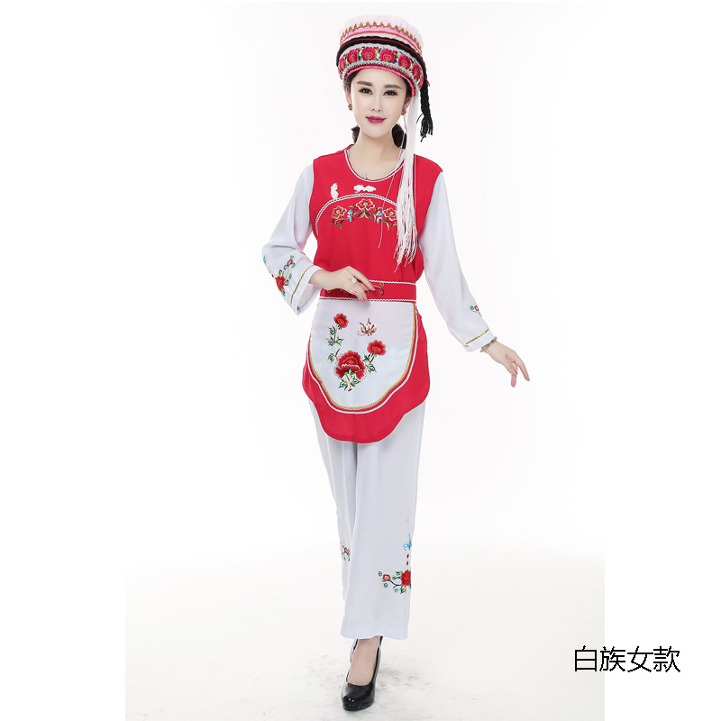 高档费纳约云南大理白族特色民族演出服装 白族服饰民族风表演服|ruв категории Женская одежда, костюм/национальная одежда/театр костюм, национальная одежда/этап погрузки - от Buy2taobao.com для оказания профессиональной услуги покупки агента Taobao