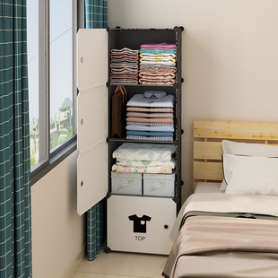 小衣柜简易组装出租房家用卧室布橱单人宿舍小型儿童储物收纳柜子