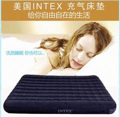 INTEX 正品蜂窝立柱充气床 加大双人气垫床植绒加宽空气床送枕头