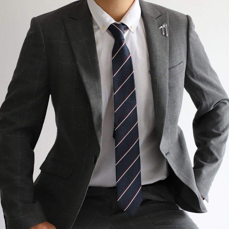商务品牌 礼盒装_礼盒装 品牌领带男 8cm正装商务条纹职业西装配件