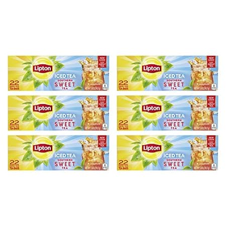 Lipton Southernn Sweet Iced Tea Bags， Family Size， 22 Cou