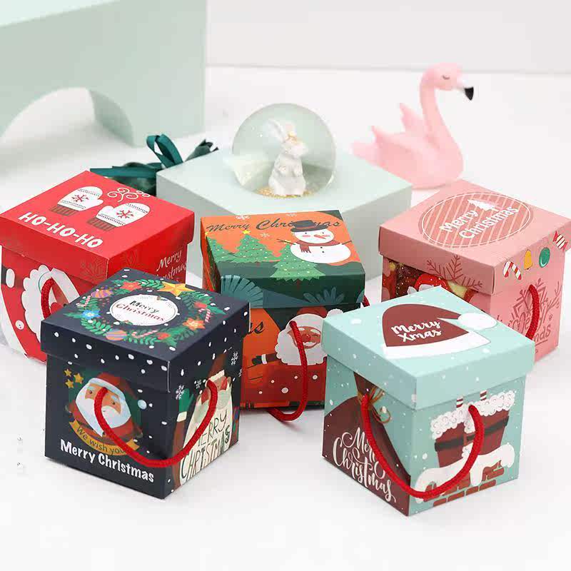 圣诞节平安夜苹果袋平安果包装盒礼盒儿童老人礼品袋糖果礼物袋子