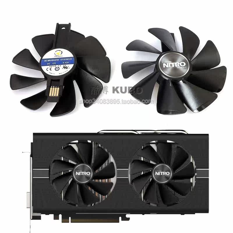 蓝宝石 rx580 rx590 rx570 rx480 rx470 超白金 海外版 显卡风扇