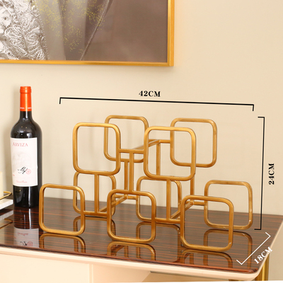 创意酒架置物架客厅酒柜家用餐厅装饰品轻奢现代简约欧式红酒摆件