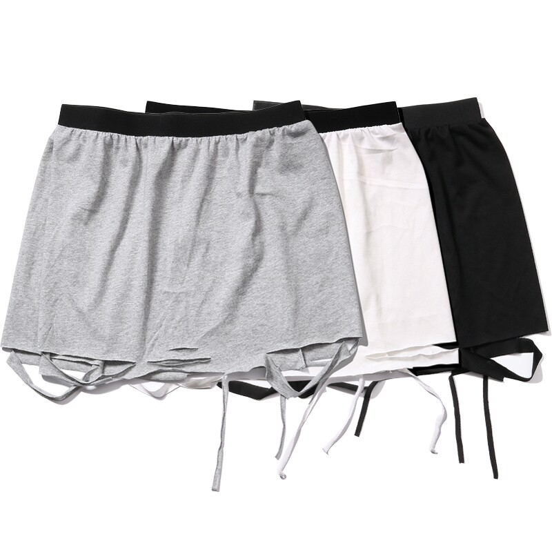 假两件裙子男_打底裙子搭配系腰假两件腰部装饰假下摆裙摆男破洞裤裙