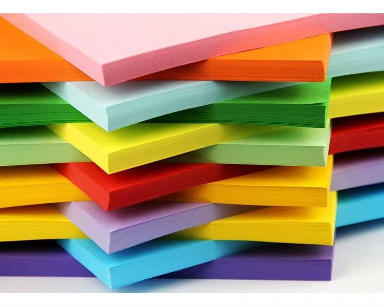 一折彩色打印纸a4硬纸_a4纸厚硬幼儿打印硬折纸混色的纸红彩色a4纸张