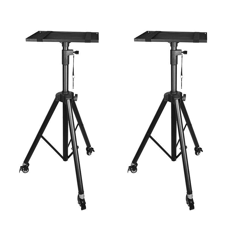 投影仪支架落地三角三角架架子滑轮移动加强型托盘投影机支架(三角架)