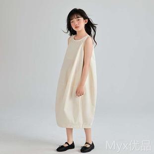 女童夏装连衣裙2023新款中大童名媛风裙子夏季薄款儿童宽松公主裙